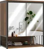HOMCOM Armoire murale salle de bain avec miroir, 56 x 65 Voir les images du produit 1