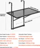 SucceBuy Balkon-Hängetisch, 19 x 24 Zoll Produktbild-Vorschau 7