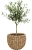 Pflanzkorb Leah Sanur Naturfaser Ø 50 cm H 40 cm grau braun Produktbild-Vorschau 2