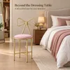 WISFOR Chaise de coiffeuse, tabouret avec dossier nœud, Voir les images du produit 4