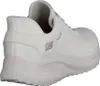 A side view of a white Skechers sneaker. Voir les images du produit