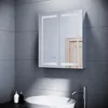SONNI Edelstahl Flügeltür-Spiegelschränke 60x70x13cm mit Produktbild-Vorschau 3