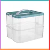 A clear, well-lit studio shot of a two-tiered storage container. Produktbild-Vorschau