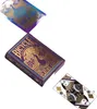 A deck of Bicycle playing cards with a peacock design, along with a single card from the deck. Produktbild-Vorschau