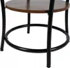 Stolik kawowy okrągły loft fi 56x55cm orzech Podgląd zdjęcia produktu 7