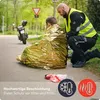 PURAHELP Rettungsdecke Gold Silber (5 Stück) - Wetterfeste Produktbild-Vorschau 2