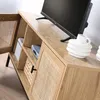 2-drzwiowa szafka pod telewizor z trzciną rattanową i 2 Podgląd zdjęcia produktu 8