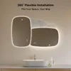 Lustro łazienkowe S'AFIELINA 95×60 cm z oświetleniem Owalne Podgląd zdjęcia produktu 7