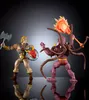 Two action figures, He-Man and Vecna, posed for a battle scene against a dark, reflective background. Produktbild-Vorschau