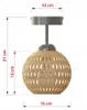 A diagram of a pendant lamp with dimensions indicated. Produktbild-Vorschau