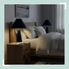 Lampada da tavolo Relaxdays, paralume in velluto e base in Anteprima dell’immagine prodotto 3