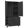vidaXL Szafa przemysłowa czarna 90x50x180 cm metalowa Podgląd zdjęcia produktu 5