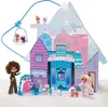 A winter-themed dollhouse playset with multiple dolls and accessories. Produktbild-Vorschau