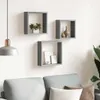 vidaXL Würfelregale 3 Stk. Grau MDF Produktbild-Vorschau 3
