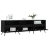 vidaXL Szafka pod TV czarna 150x30x44,5 cm materiał Podgląd zdjęcia produktu 4