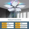 Leise Deckenventilator Kristall Deckenleuchte mit RGB Produktbild-Vorschau 8