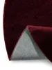 benuta Basic Kunstfaser Fellteppich Furry - Bordeaux rund Produktbild-Vorschau 4
