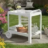Chidester - Carrello, 53x74x73h cm Bianco, 2 Ripiani  Italy Anteprima dell’immagine prodotto 1