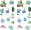 Oblique Unique 22 Kakteen Sticker Blumen Kaktus Aufkleber Produktbild-Vorschau 1