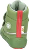 A rear view of a green children's boot. Produktbild-Vorschau