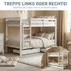 Homestyle4u Etagenbett 90x200 für Kinder 2 Matratzen Produktbild-Vorschau 8