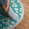Komposition aus Wildblumen und Blättern– Vinyl Fußmatte – Ø Produktbild-Vorschau 3