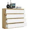 Komoda 120 cm 8 zásuvek skříňka FRAMIRE R-120-S8 artisan Náhled obrázku produktu 5