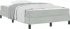 vidaXL Boxspringbett mit Matratze Hellgrau 120 x 200 cm Produktbild-Vorschau 2