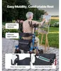 SucceBuy Faltbarer Rollator mit Sitz, leichter Gehwagen mit Produktbild-Vorschau 6