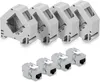 kwmobile Keystone Modul Set CAT 6A mit Hutschienenadapter - Produktbild-Vorschau 8