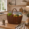 UNUS® Einkaufskorb inklusive Kühltasche in Rattan-Optik, Produktbild-Vorschau 3