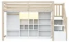 Łóżko piętrowe o wymiarach 90 x 200 cm z szafą, schowkiem, Podgląd zdjęcia produktu 12