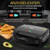 YASHE Appareil à croque-monsieur ABS05, 2 sandwiches, 750 Voir les images du produit 3