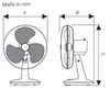 Stolový ventilátor Greyhound TV SL v rôznych farbách Náhľad obrázku produktu 5