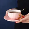 Porcelain Pink Cup 220ml Gold Edge Elegance Kaffee für sie Produktbild-Vorschau 4
