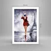 Poster - Poster ohne Rahmen - Frau Turm Eiffel - 50x70 cm - Produktbild-Vorschau 4