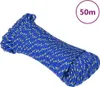vidaXL Bootsseil Blau 3 mm 50 m Polypropylen Podgląd zdjęcia produktu 6