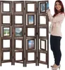 Paraván Shabby s fotorámikmi - 161 x 125 cm - Hnedá Náhľad obrázku produktu 1