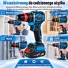 AJIEQAQ Wiertarko-wkrętarka udarowa 3 w 1 21V, Brushless, Podgląd zdjęcia produktu 7