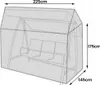 Altalena da giardino per Hollywood verde 225 cm x 175 cm x Anteprima dell’immagine prodotto 10