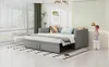 Łóżko tapicerowane Sweiko Rozkładana sofa 90/180x200 cm z Podgląd zdjęcia produktu 5