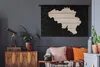 MuchoWow® Wandteppich Wandbehang Karte Europa - Belgien - Produktbild-Vorschau 5