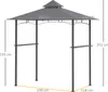 Outsunny Grillpavillon Gartenzelt Grill Pavillon Doppeldach Produktbild-Vorschau 3