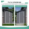 GIHAUVIA Abri de jardin métallique 110×228×192 cm Métal Voir les images du produit 8