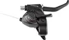 A black bicycle gear shifter and brake lever assembly. Anteprima dell’immagine prodotto
