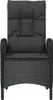 vidaXL Gartenstühle 2 Stk. Poly Rattan Schwarz Produktbild-Vorschau 4