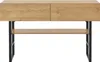 A console table with two drawers and a shelf, presented against a white background. Voir les images du produit