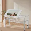 Table à dessin Zimilo blanche, bureau réglable en hauteur Voir les images du produit 5