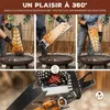 Support à saumon flambé eluno XXL en acier inoxydable, Voir les images du produit 3