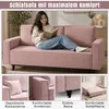 Schlafsofa Cordstoff - LUX 225 cm - Sofa mit schlaffunktion Produktbild-Vorschau 4